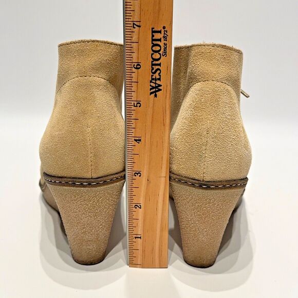 J. Crew MacAlister Wedge Ankle Bootie Chukka Beige Suede Lace Up Women’s Size 8 - Picture 6 of 15